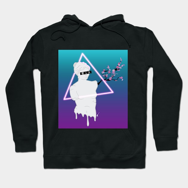 Aphrodite Vaporwave Hoodie by randamuART